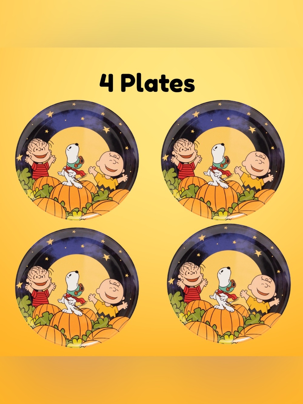 Celebrate Together™ Peanuts Great Pumpkin 4 Salad Plates